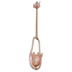 Pink Jewel Murano Glass Chandelier by Barovier e Toso, 1950s