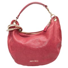 Borsa Hobo in pelle rosa di Jimmy Choo