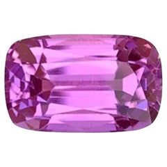 Pink Kunzite Gemstone: 13.05 Carat Faceted Cushion Cut, November Birthstone