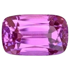 Pink Kunzite Gemstone: 13.05 Carat Faceted Cushion Cut, November Birthstone