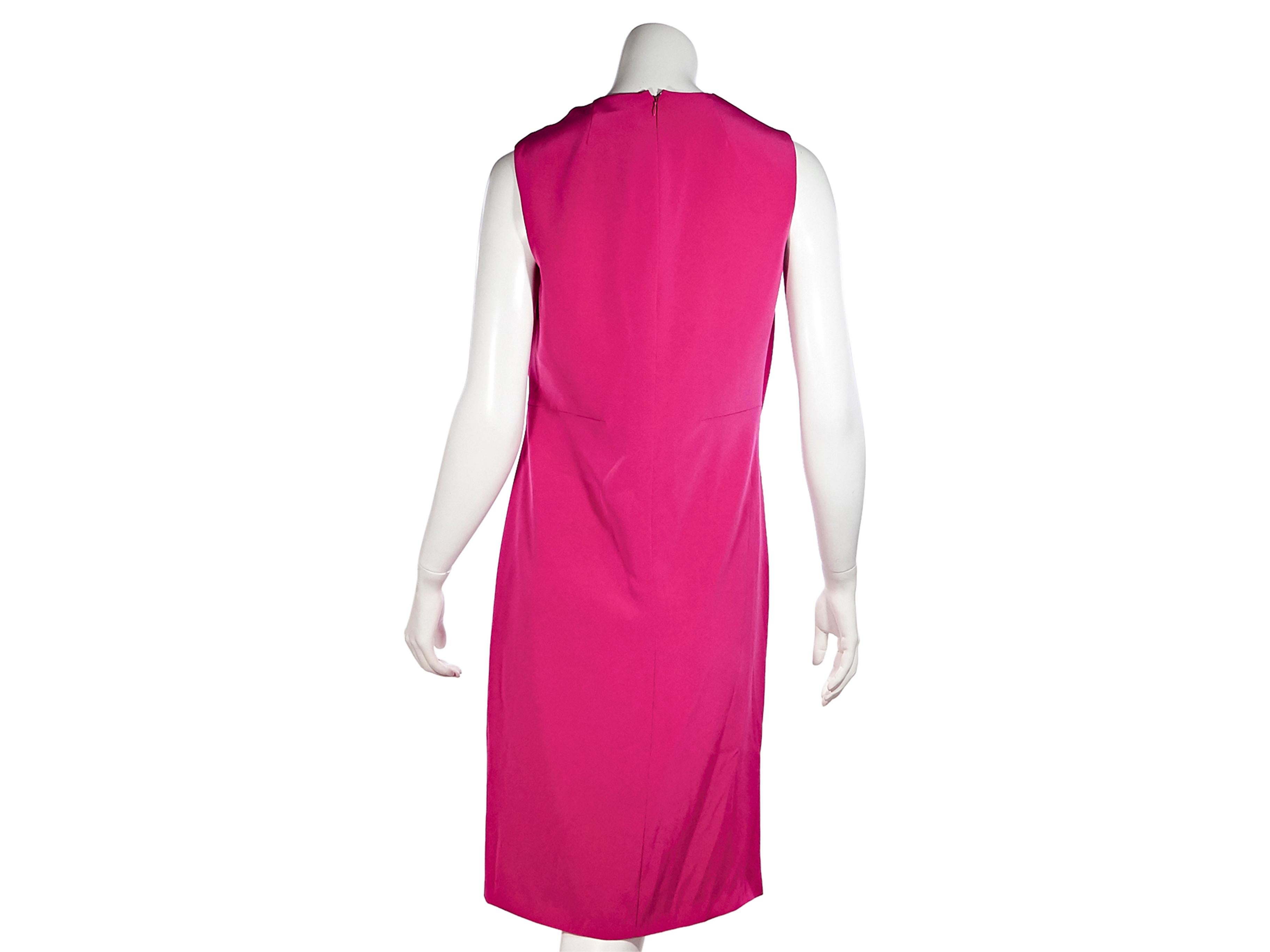 Pink Lanvin Taffeta Sleeveless Dress In New Condition In New York, NY