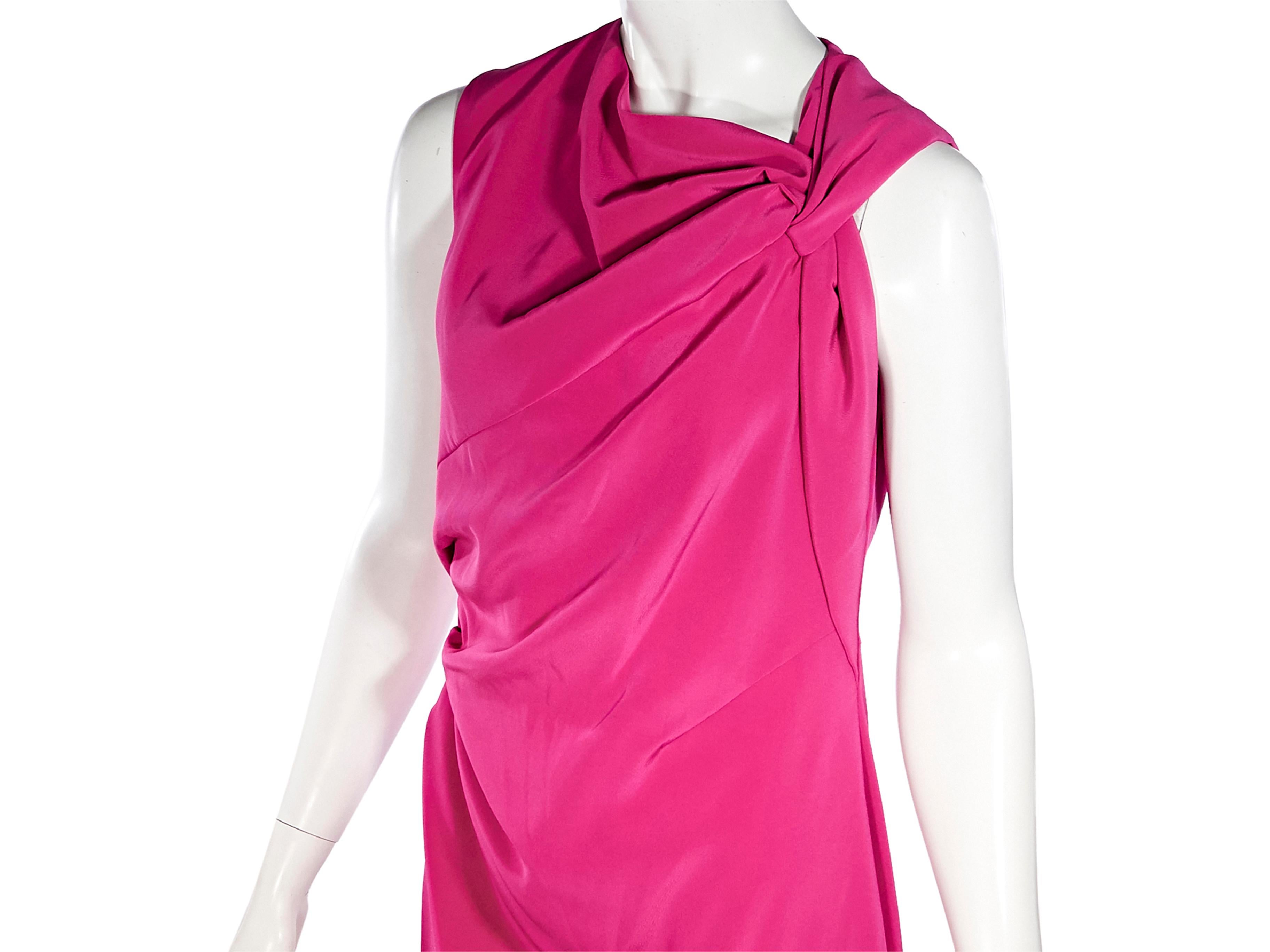 Women's Pink Lanvin Taffeta Sleeveless Dress