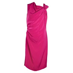 Pink Lanvin Taffeta Sleeveless Dress