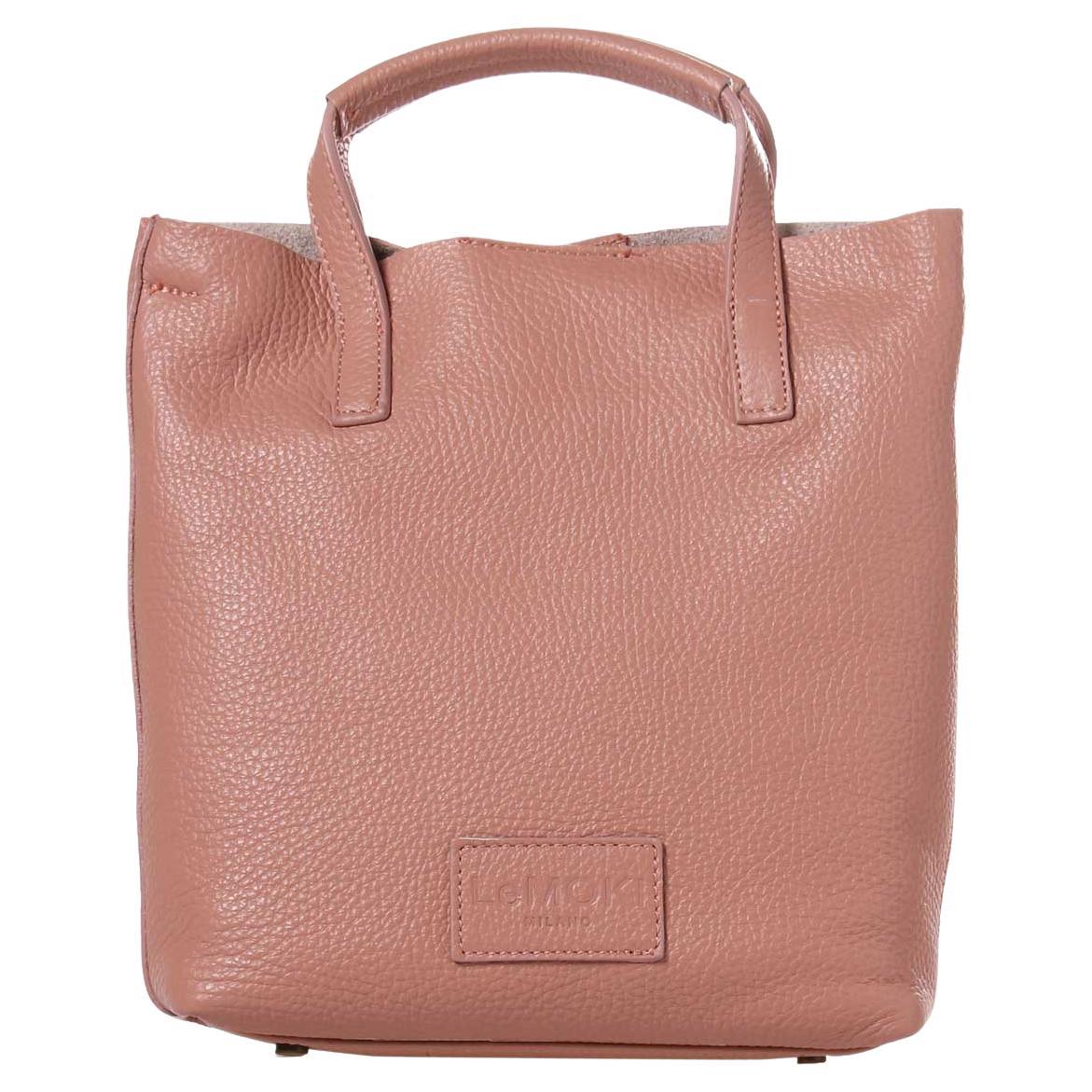 Pink leather handbag shoulder bag NWOT