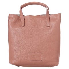 Used Pink leather handbag shoulder bag NWOT