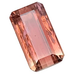 Pink & Light Golden Hue Bicolor Natural Tourmaline Ring, Pendant Gemstone 6.10Ct