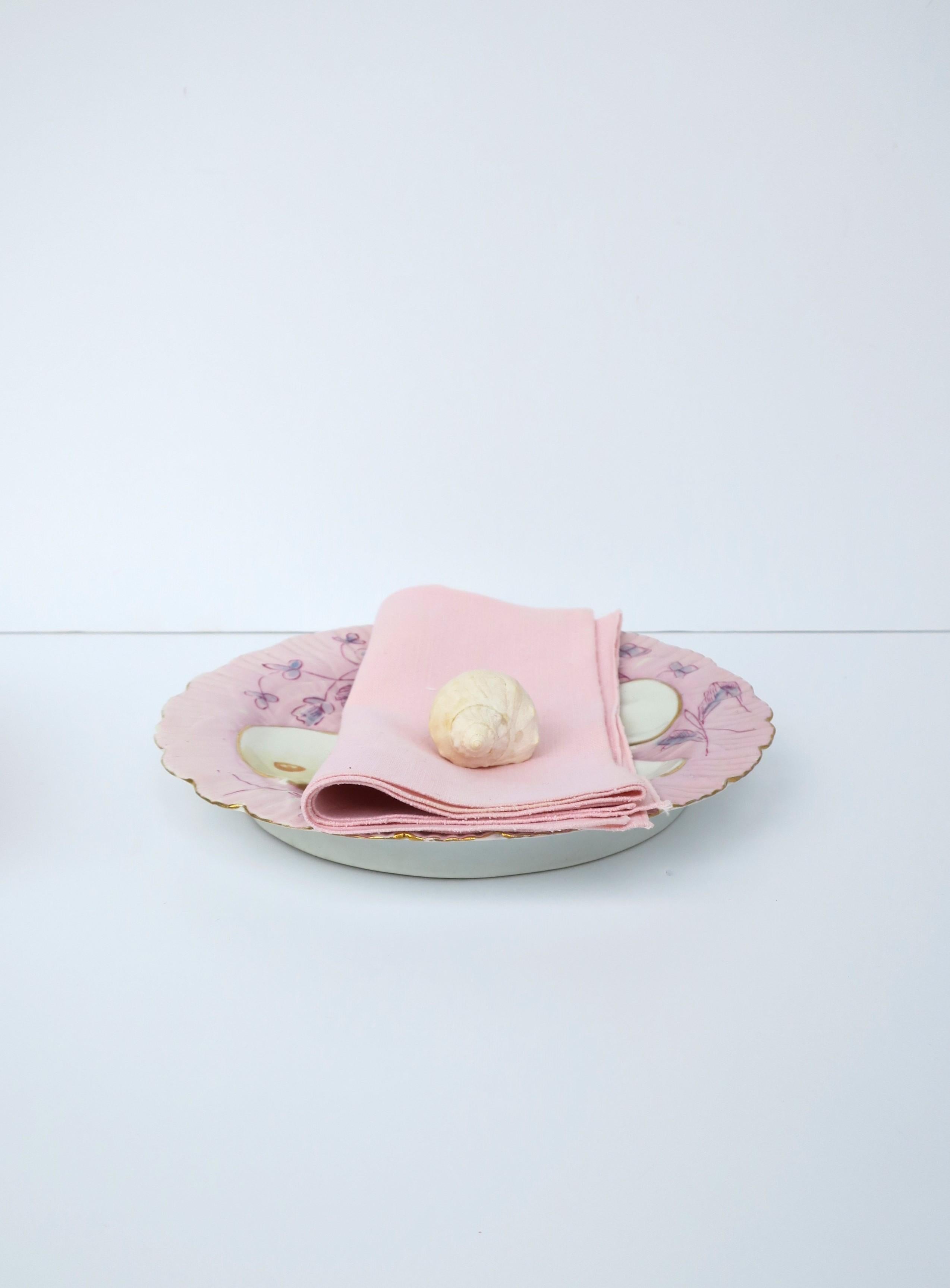 Pink Linen Dinner Napkins, Set of 10 For Sale 4