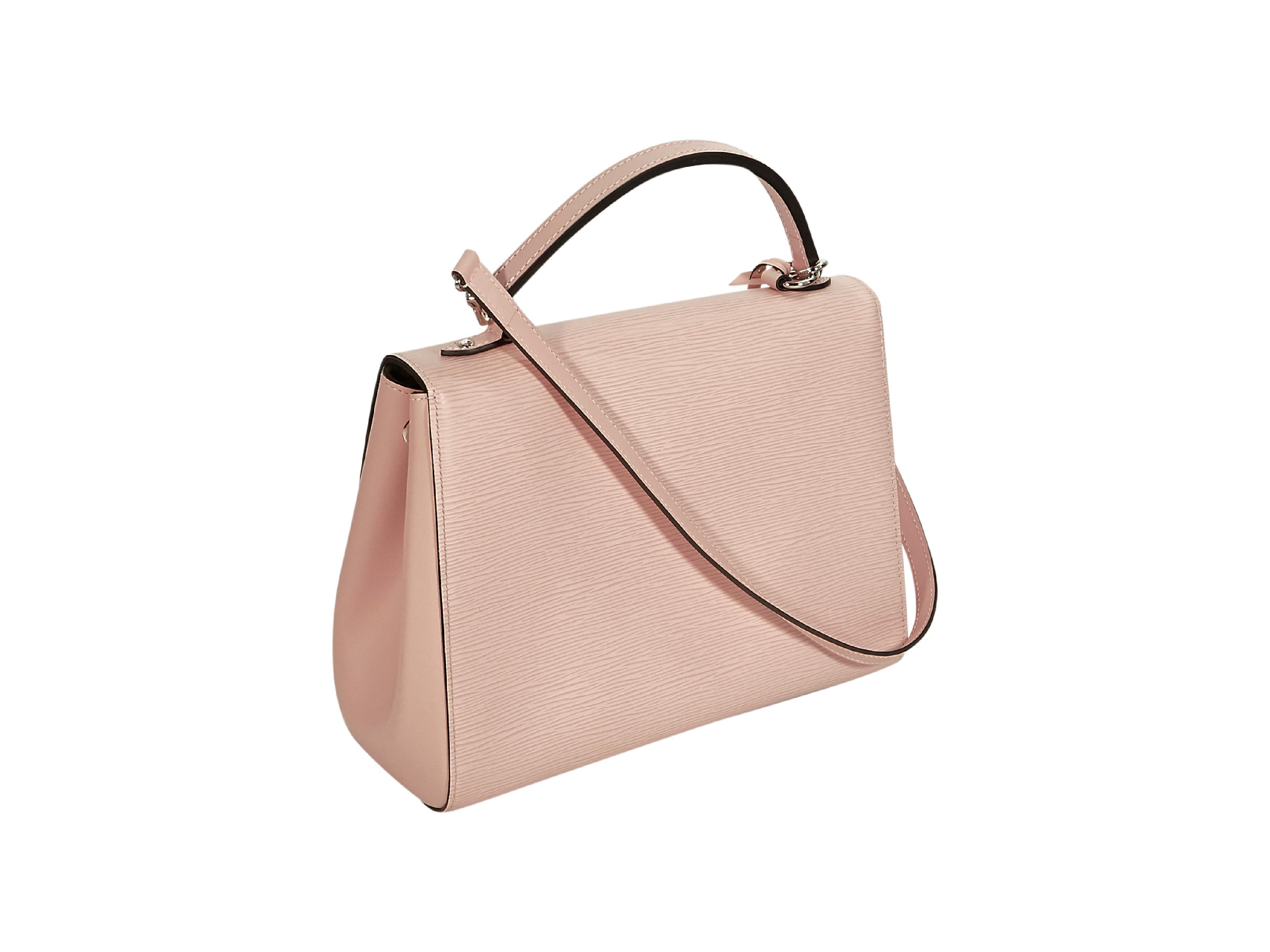 Beige Pink Louis Vuitton Epi Leather Cluny MM Handbag
