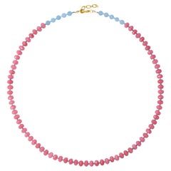Collar de jade malayo rosa -por la Casa Bombyx