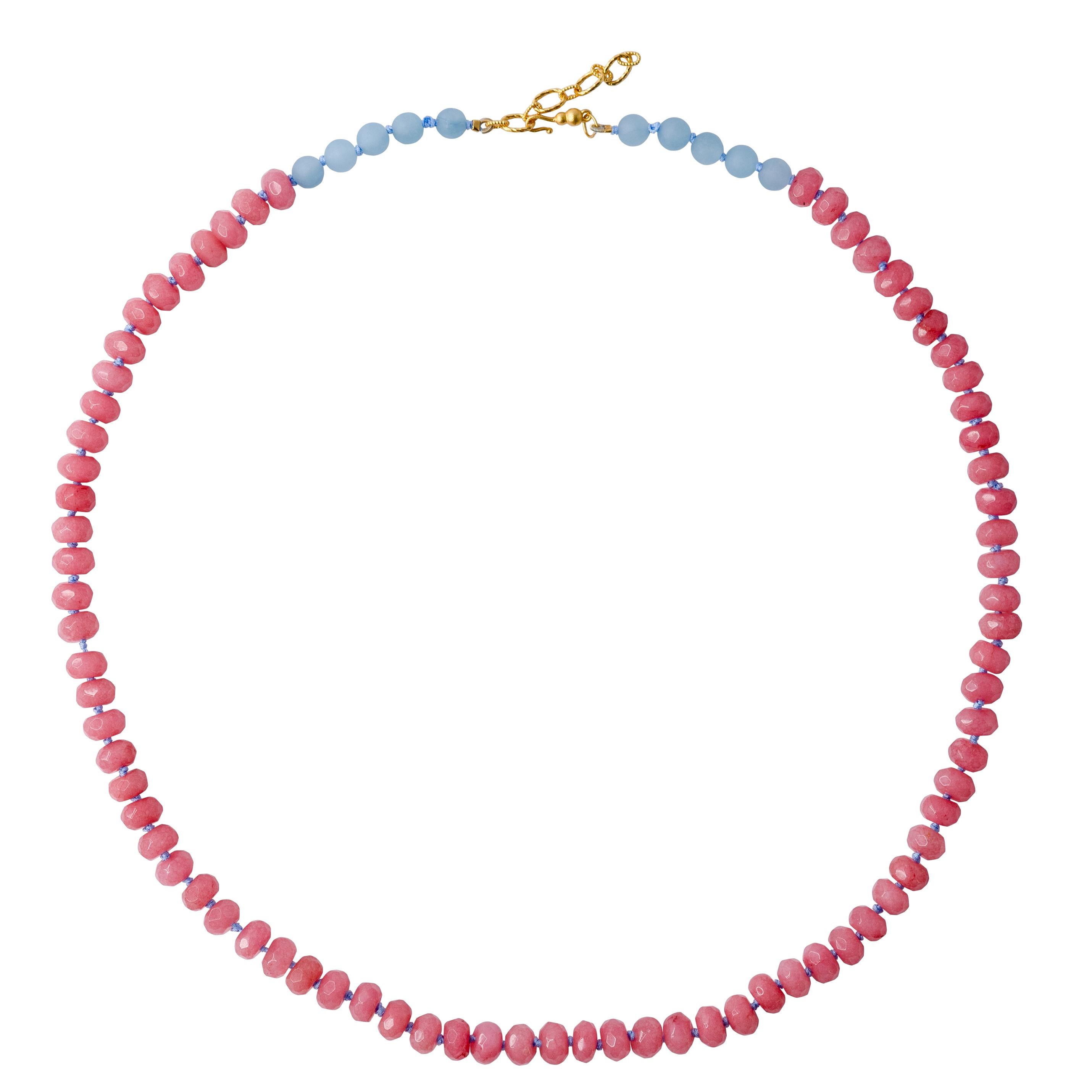 Collana di giada rosa della Malesia - da Bombyx House