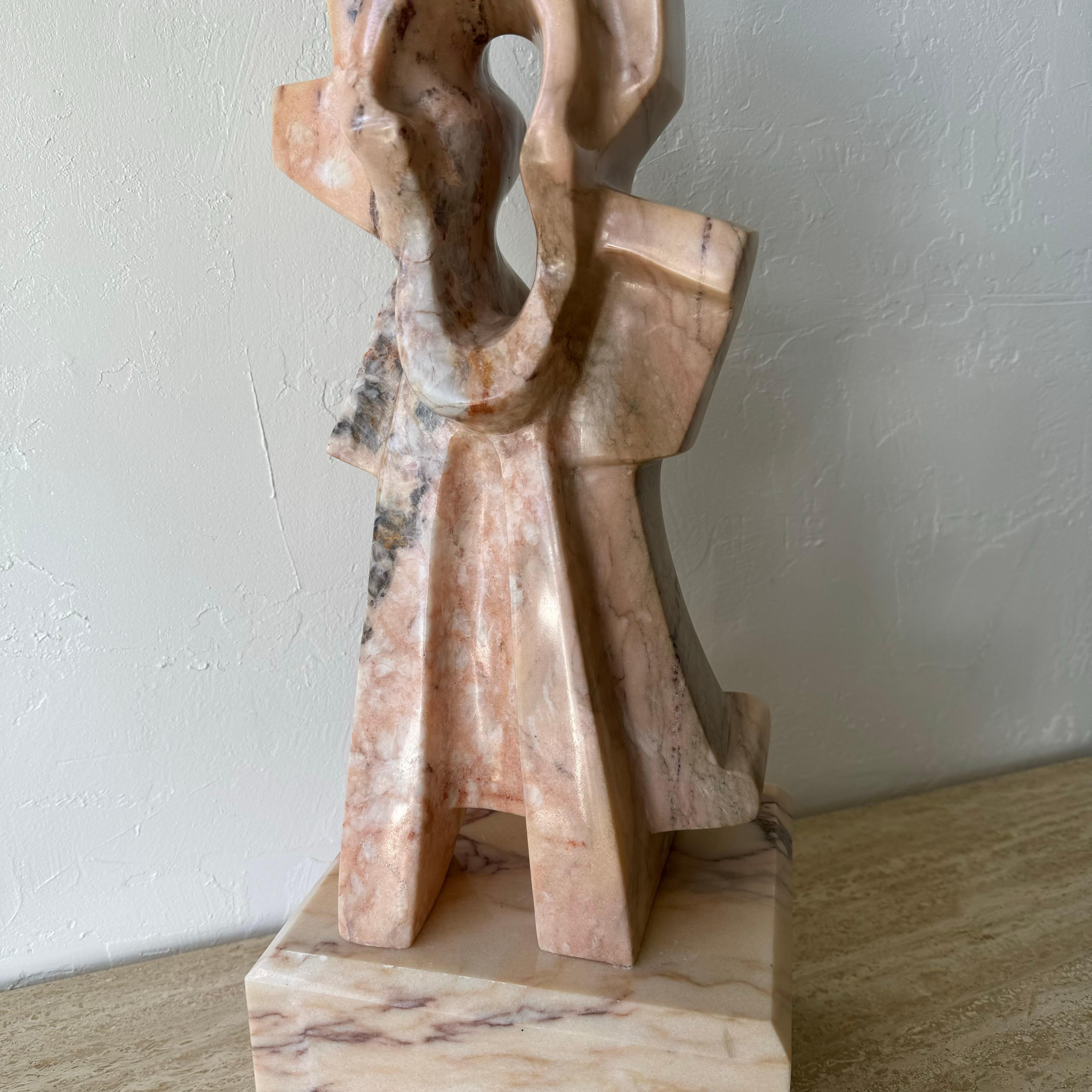 Pink Marble Abstract Sculpture 5