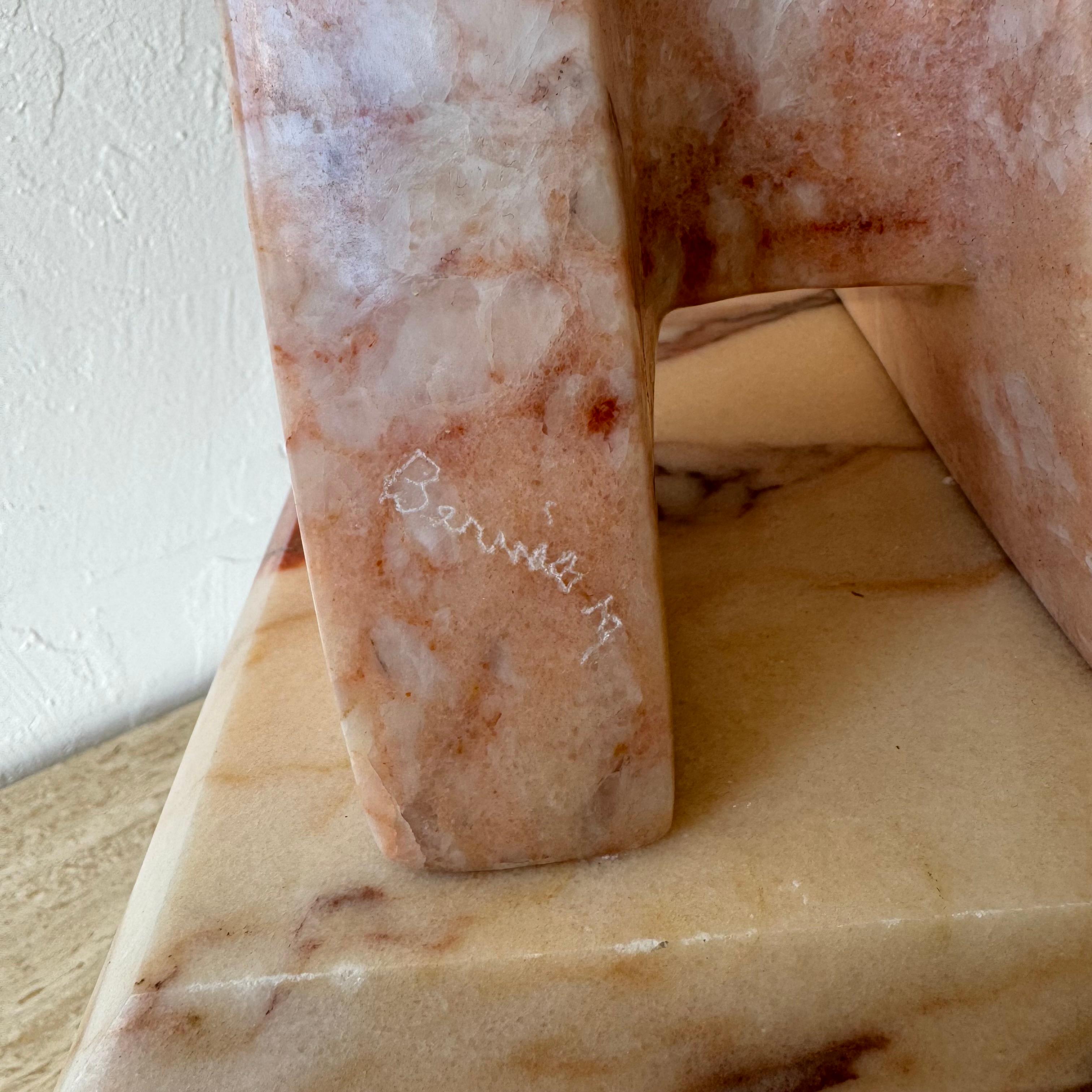 Pink Marble Abstract Sculpture 6