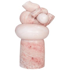 Pink Marble Abstract Sculpture