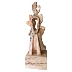 Pink Marble Abstract Sculpture
