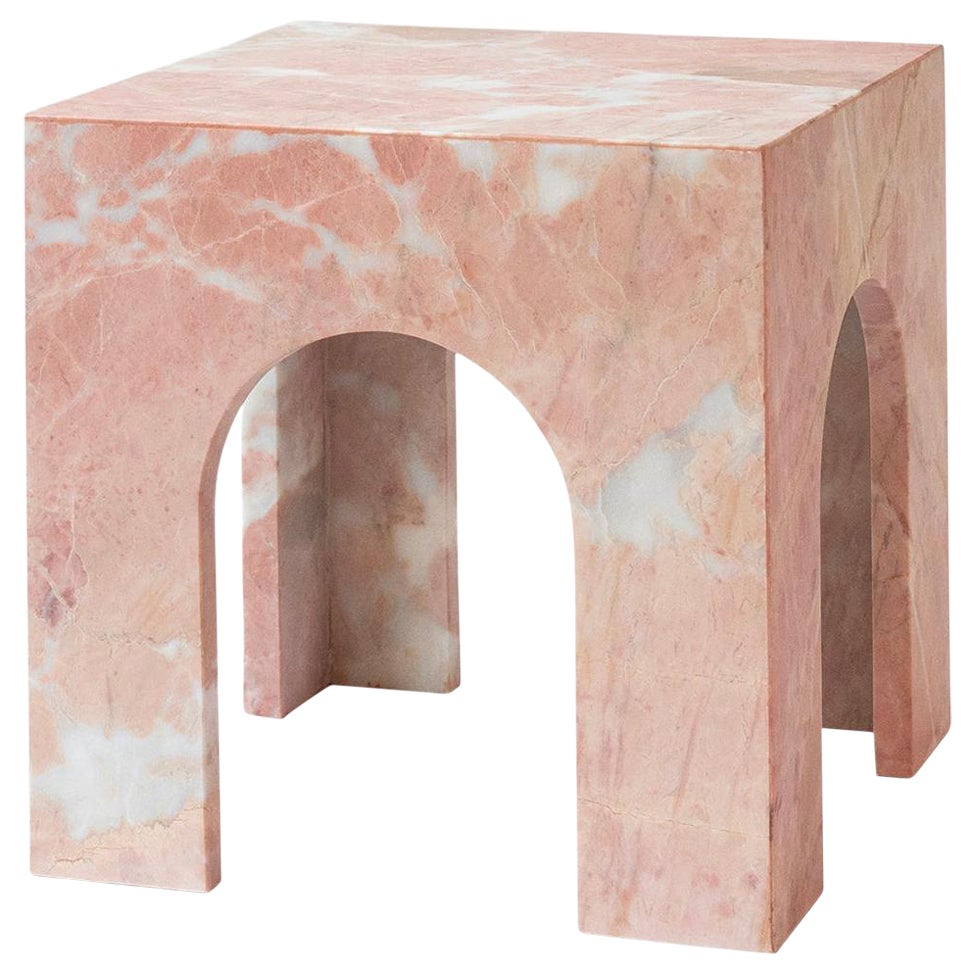 Mesa Auxiliar Arco Mármol Rosa en venta