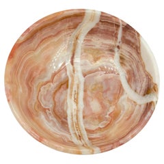 Pink Marble Bowl Catchall Late 20th Century
