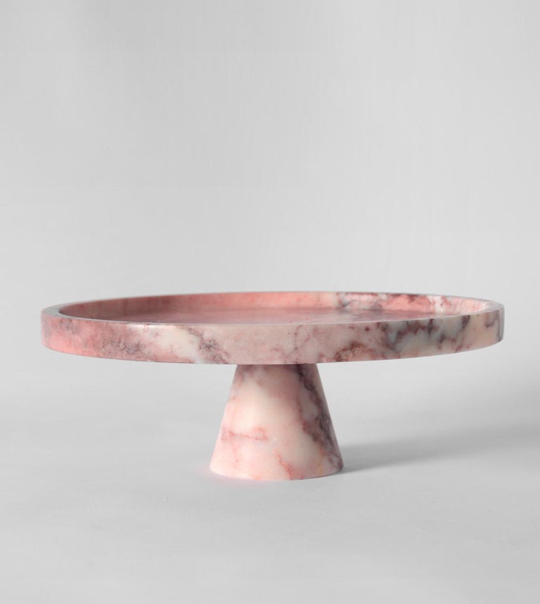 Pink Marble Cake Stand For Sale at 1stDibs