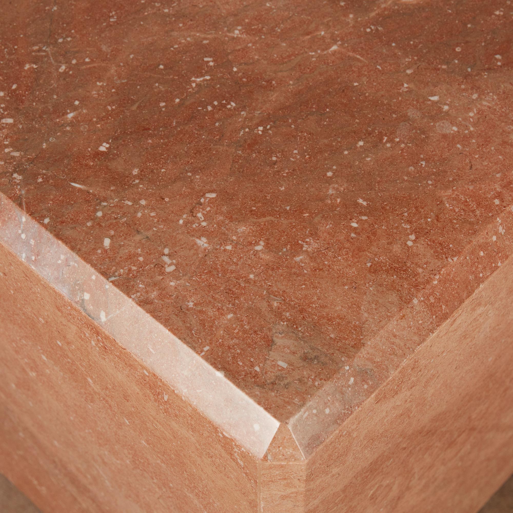 Pink Marble Cube Side Table 5