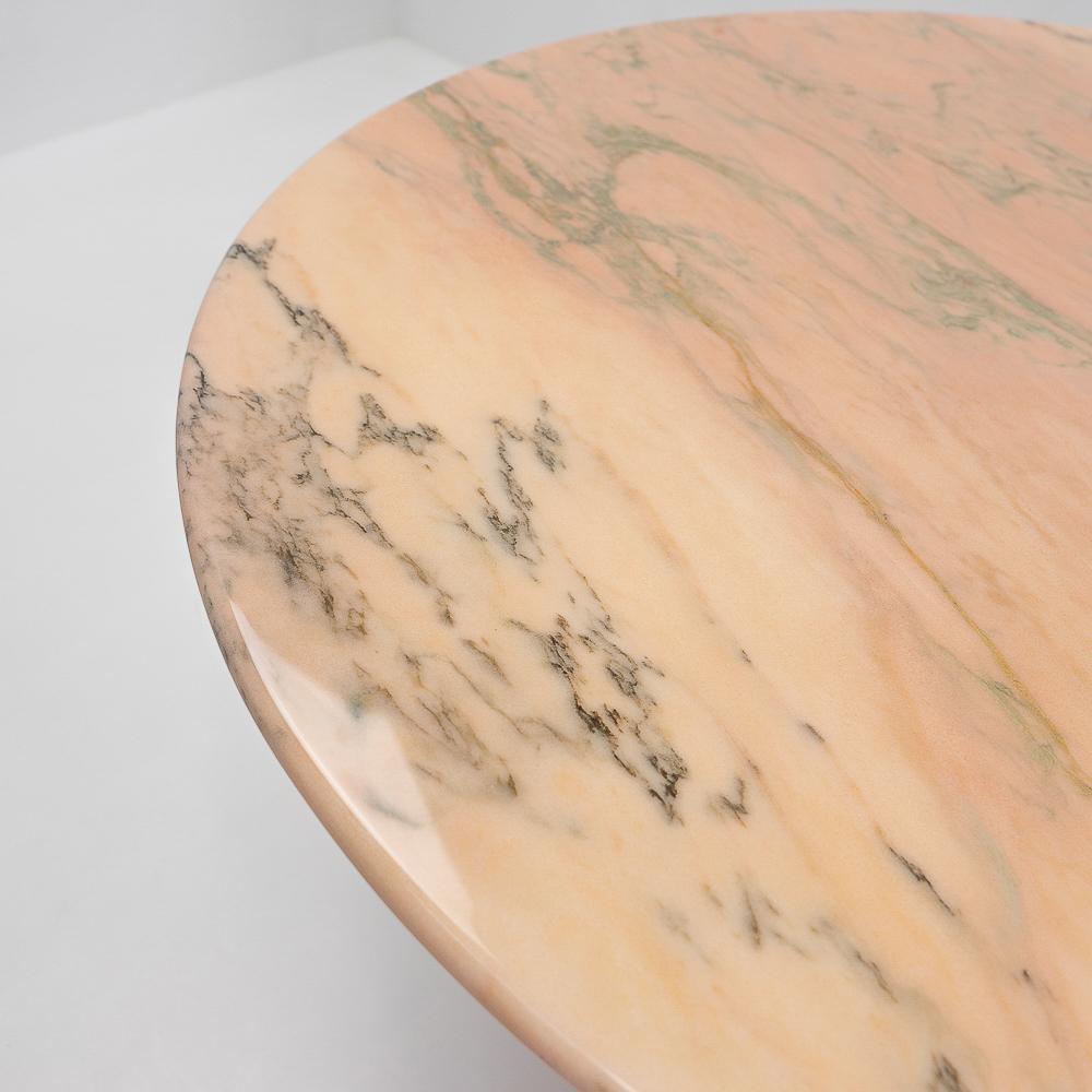 Pink Marble Dining Table, 1980s 3