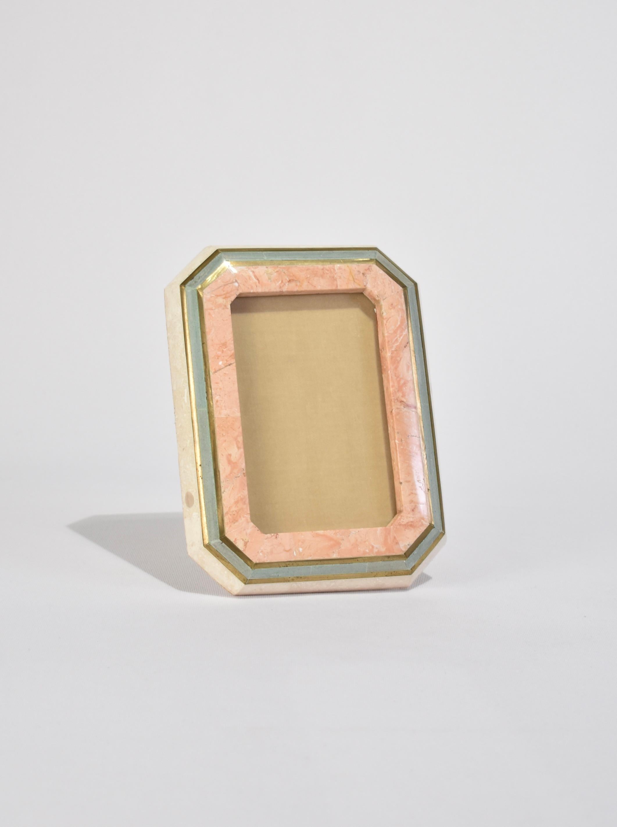 Pink Marble Frame In Good Condition In Richmond, VA