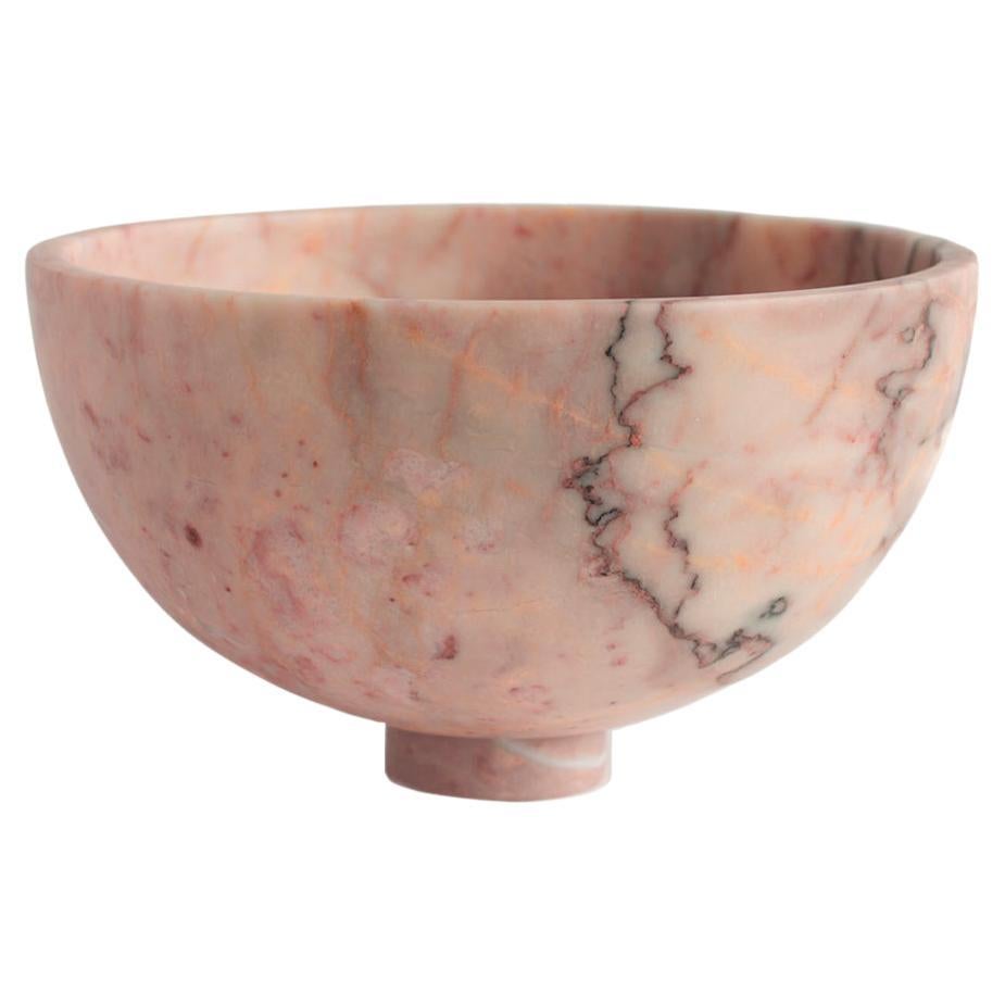Pink Marble Fruit Bowl For Sale