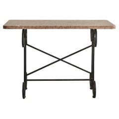 Pink Marble 
Iron Table