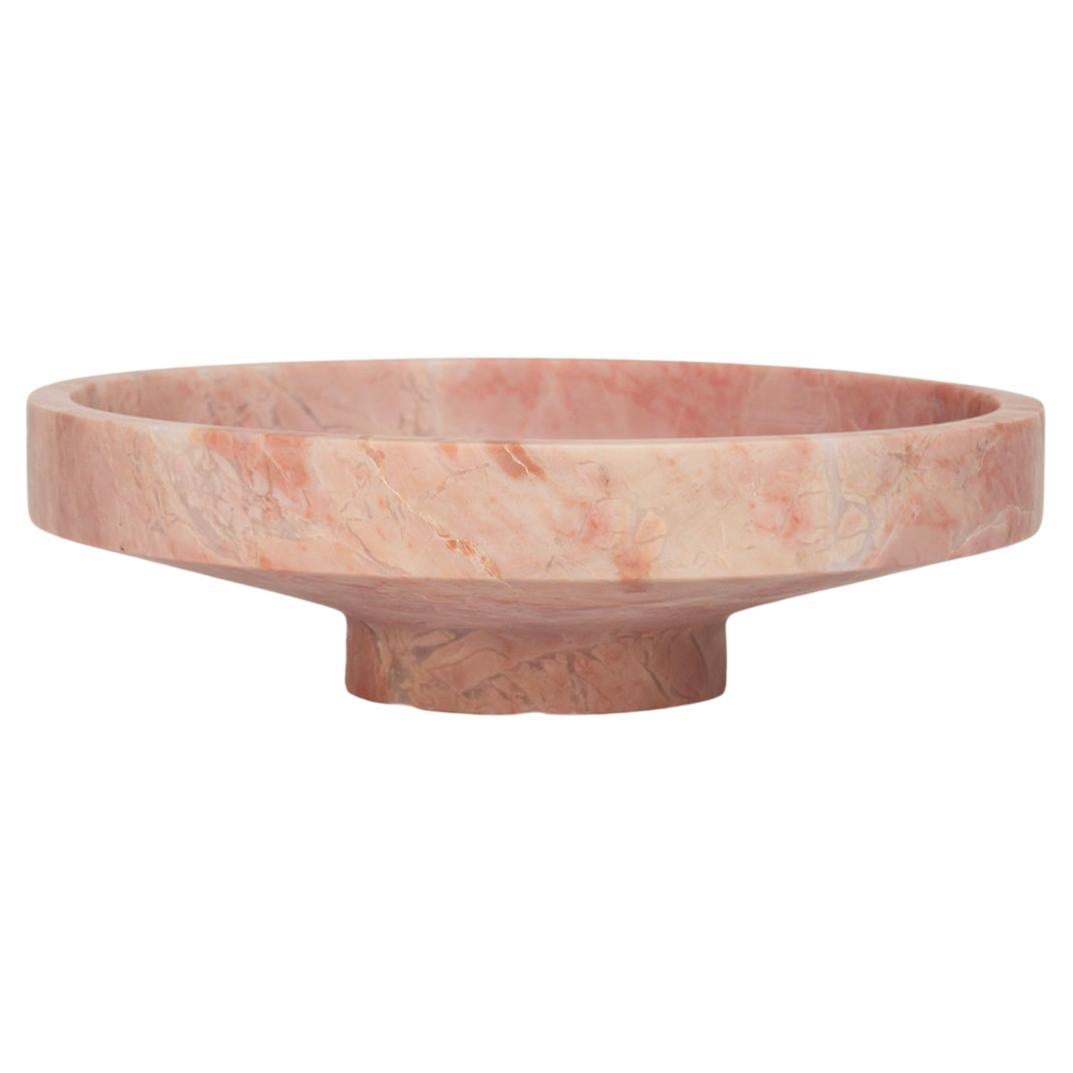 Pink Marble Narrow Bowl For Sale