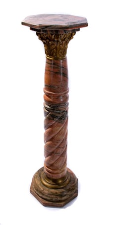 Pink Marble Pedestals