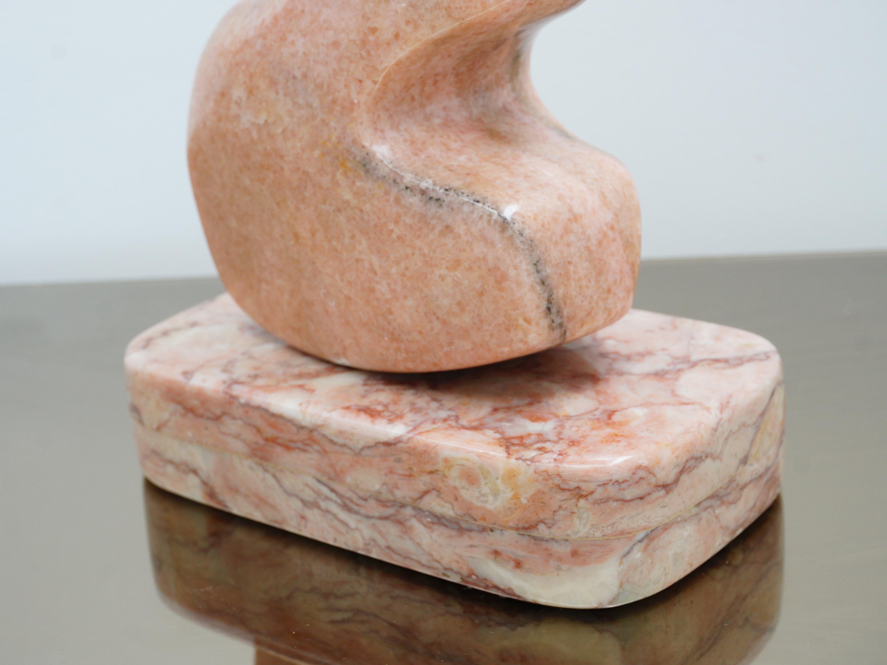 Take your at-home art game to the next level. With the ability to transform any space into an art gallery fit for the beau monde, this sculpture is more than a marble masterpiece; it's a love letter to the abstract. 

- 15.25”h, 7”w, 4”d
- Marble
-