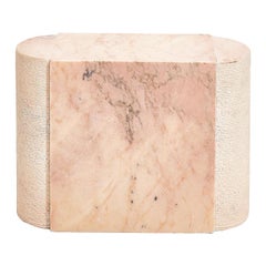 Pink Marble Side Table, Italy 1970