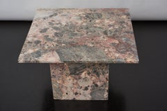 Pink Marble Side Table, Italy 1970s