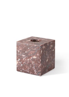 Pink Marble Square Tissue Box