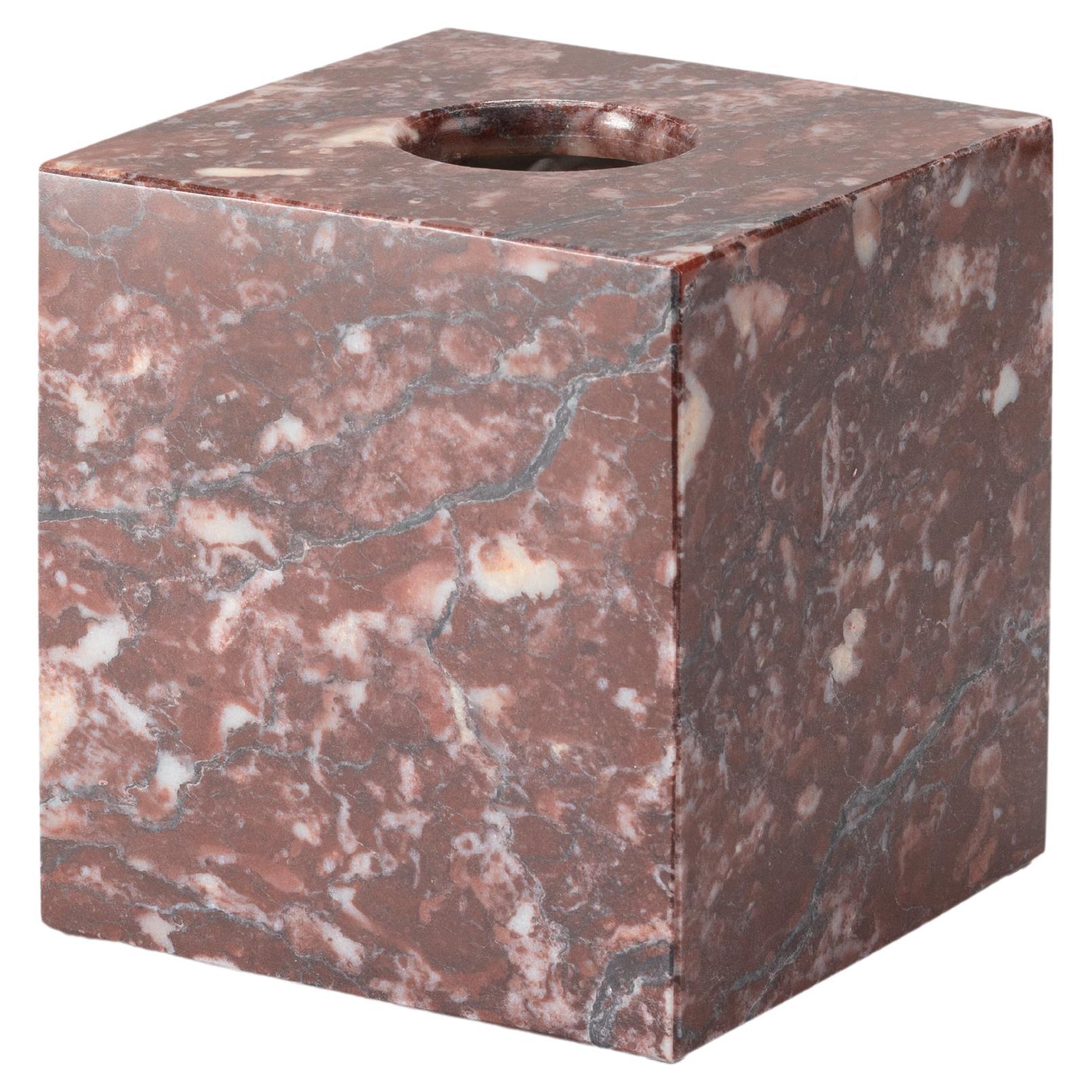 Pink Marble Square Tissue Box For Sale