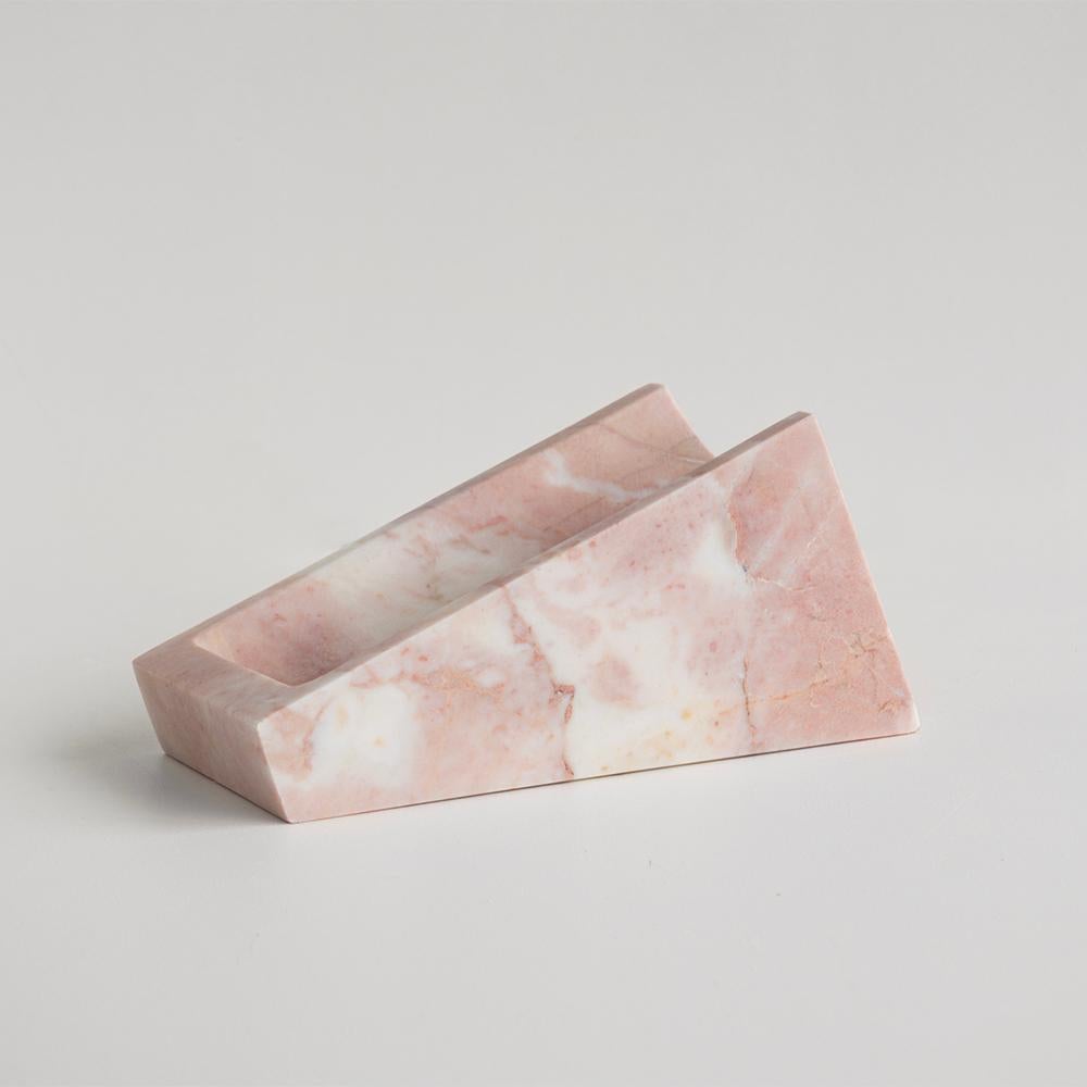 Moderne Stand pour bouteilles de vin en marbre rose en vente