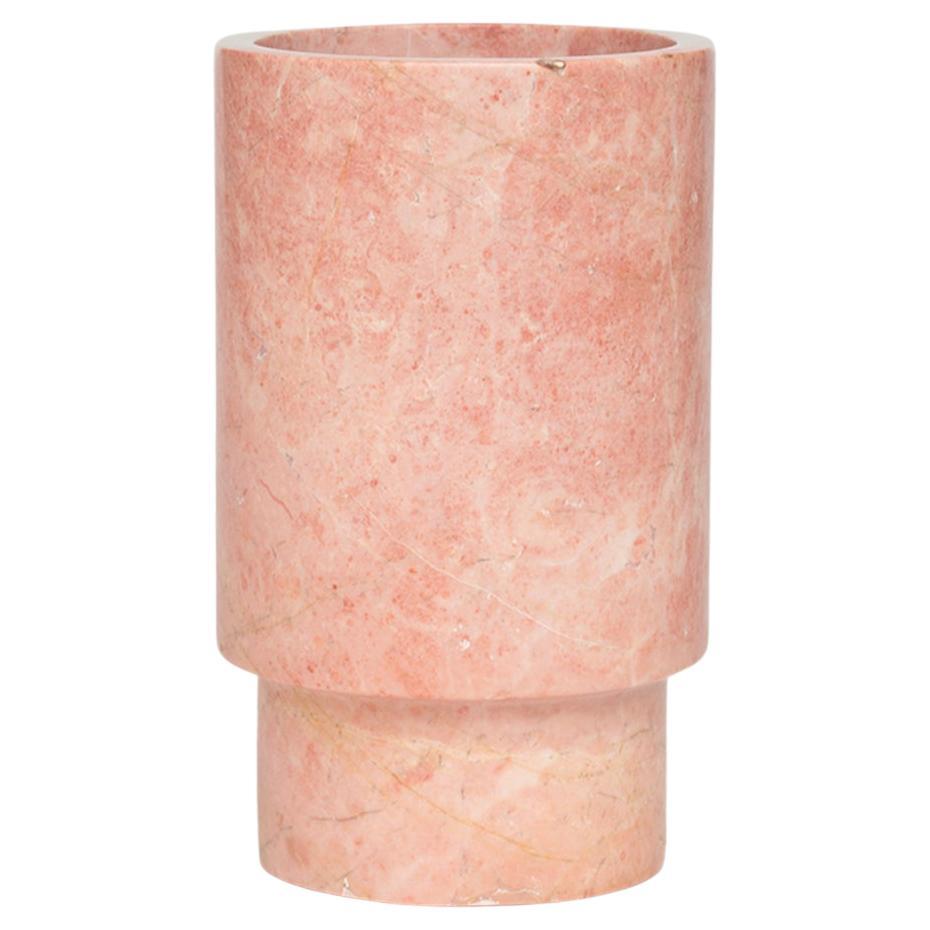 Pink Marble Wine Cooler / Vase For Sale
