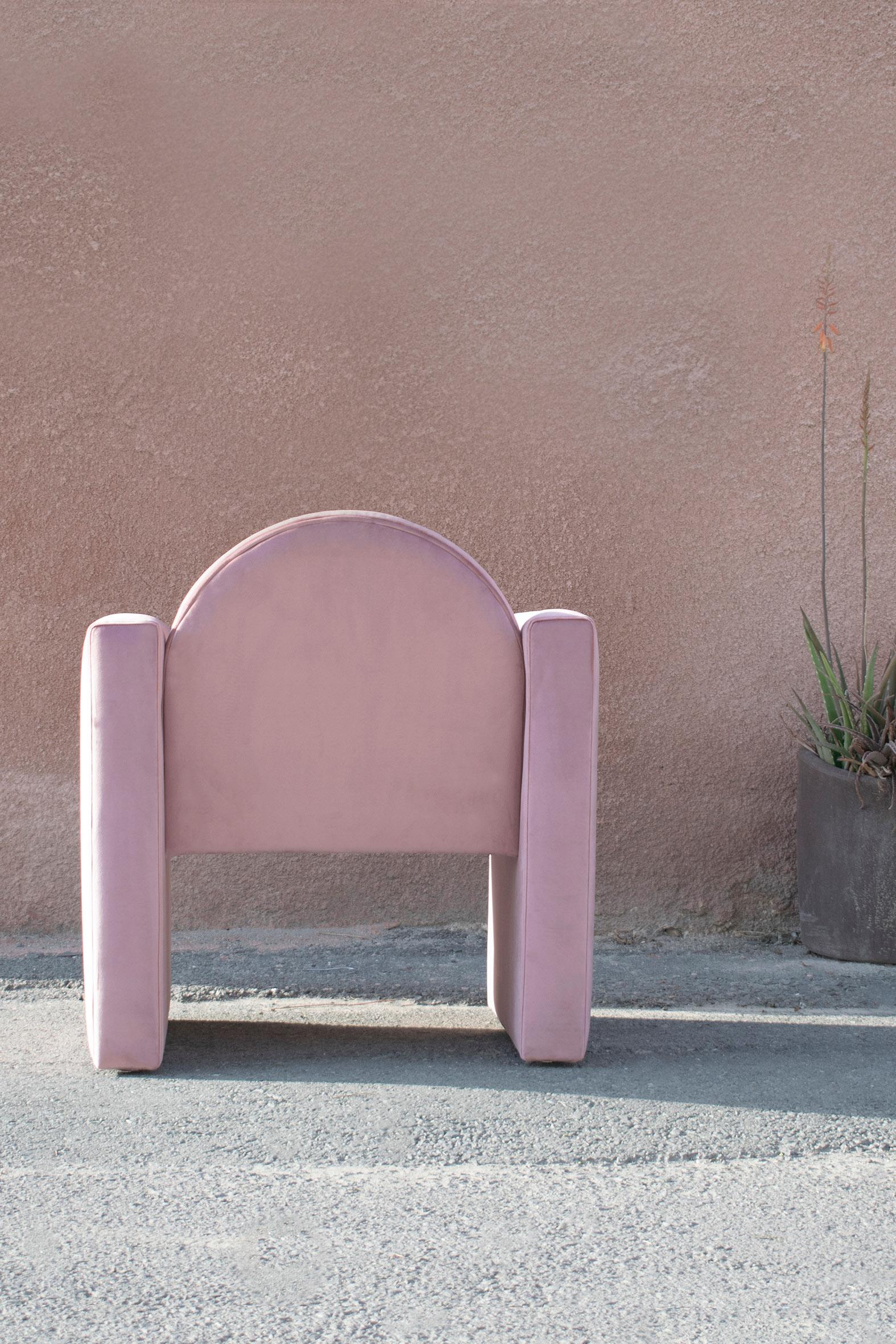 Pink Marika Armchair by Studio Christinekalia For Sale 2
