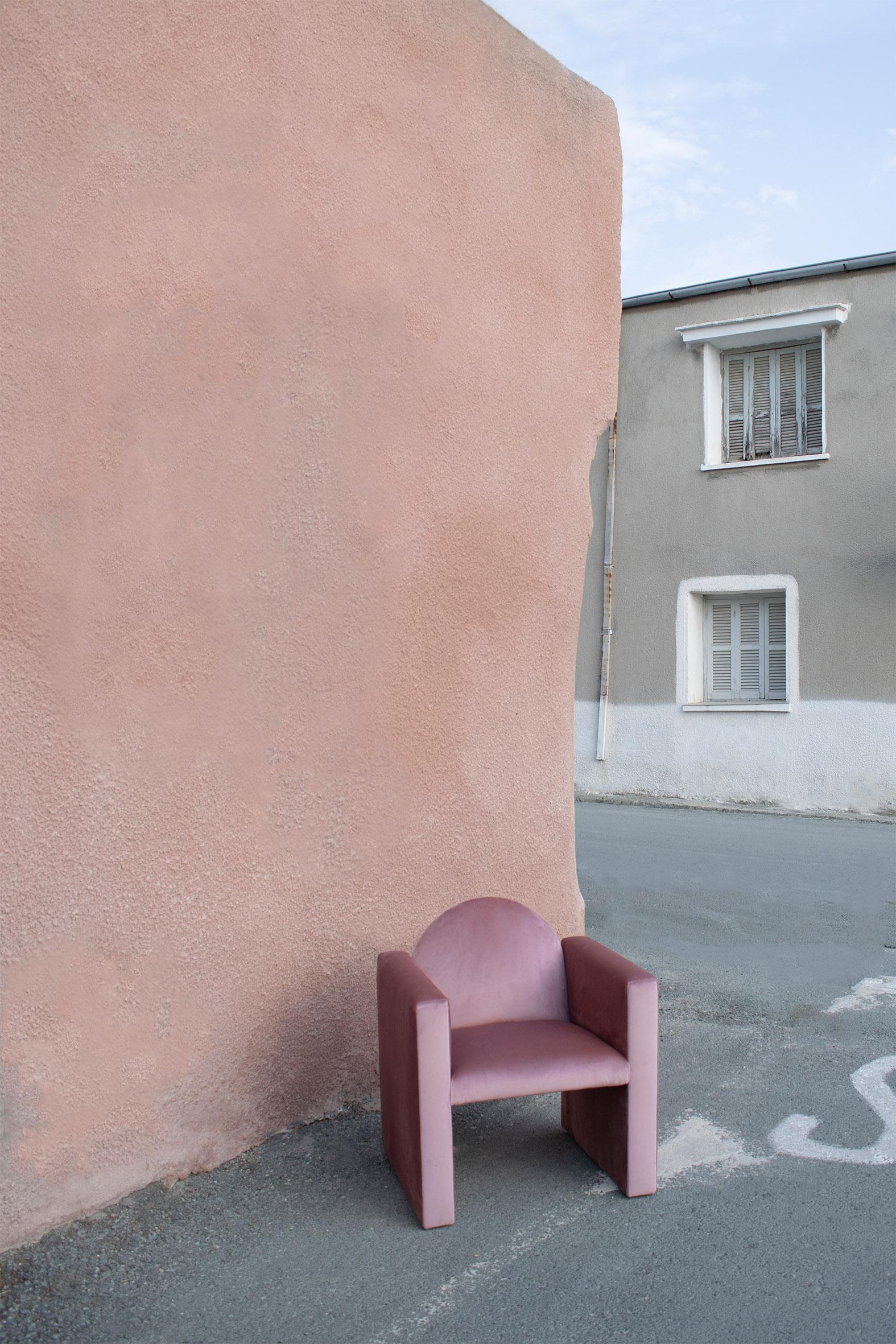 Pink Marika Armchair by Studio Christinekalia For Sale 1