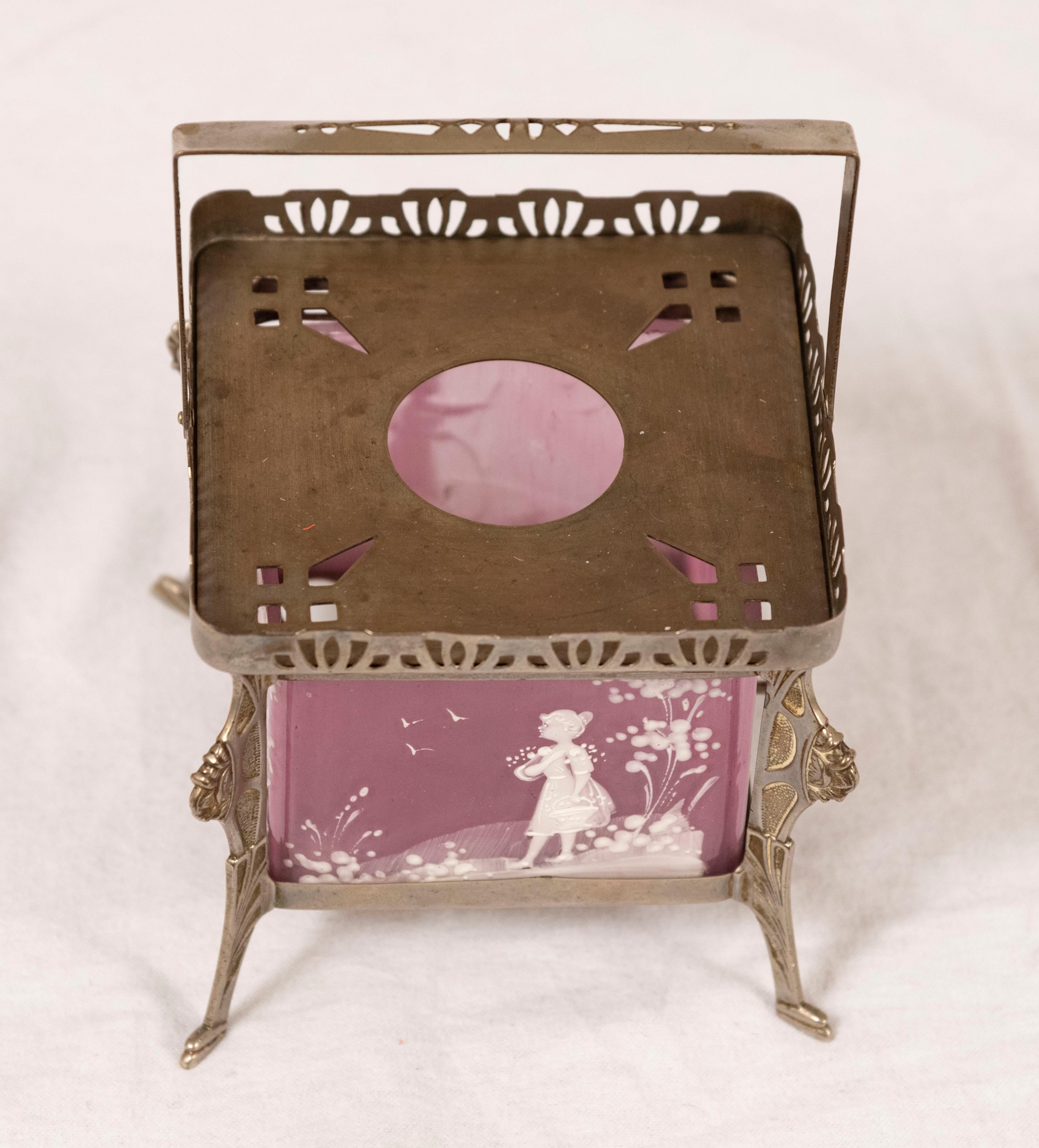 Victorian Pink Mary Gregory Tea Warmer