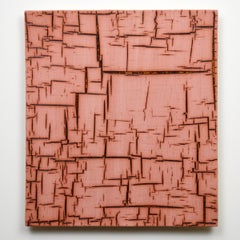 Pink Matrix - Ceramic wall art by William Edwards