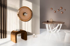 Pink Matt Rondo 120 Wall Mirror by Zieta