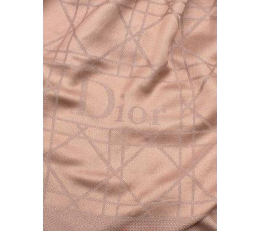 Cannage-Schal aus Wolle in Rosa mit Metallic-Muster 140 Damen im Angebot