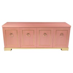Pink Mid Century Modern Credenza