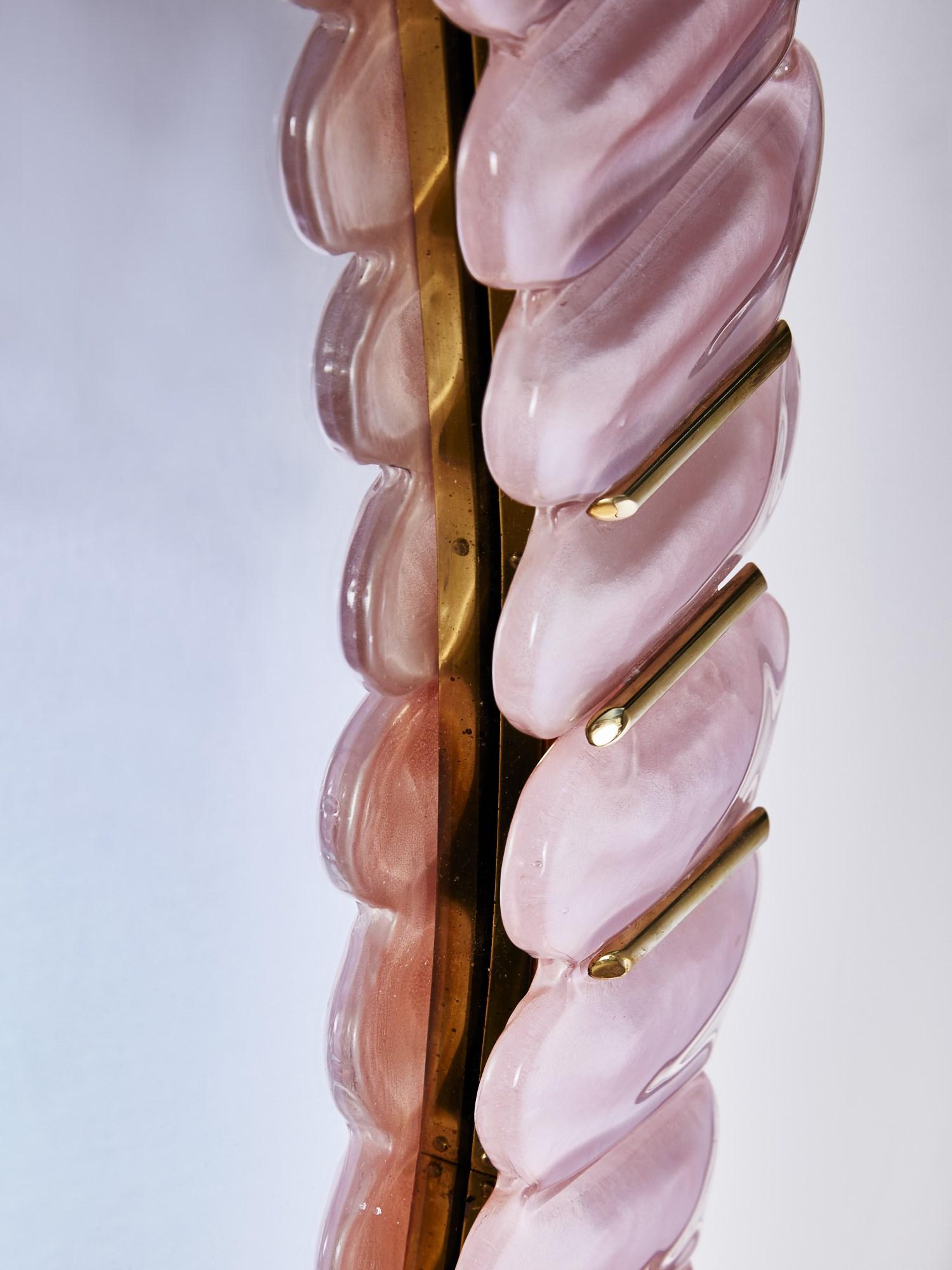 Mid-Century Modern Pink Mirror by Studio Glustin For Sale