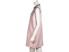 Miu Miu Pink Embellished Shift Dress