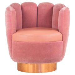 Pink Mohair and Leather Swivel Chair, Sketch Restaurant, London 2014