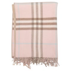 Pink & Multicolor Burberry London Merino Wool & Cashmere Nova Check Scarf