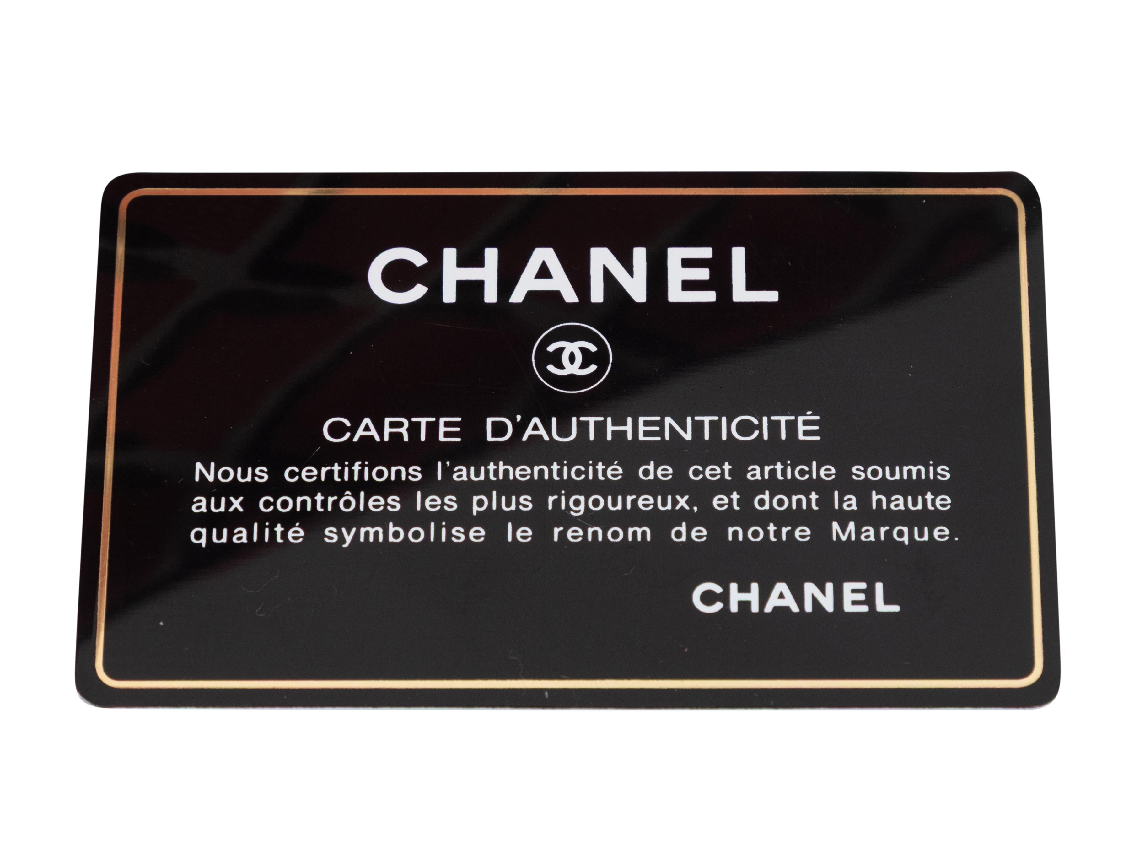 Rosa & Multicolor Chanel CoCo Bedruckte Strandtasche im Angebot 1