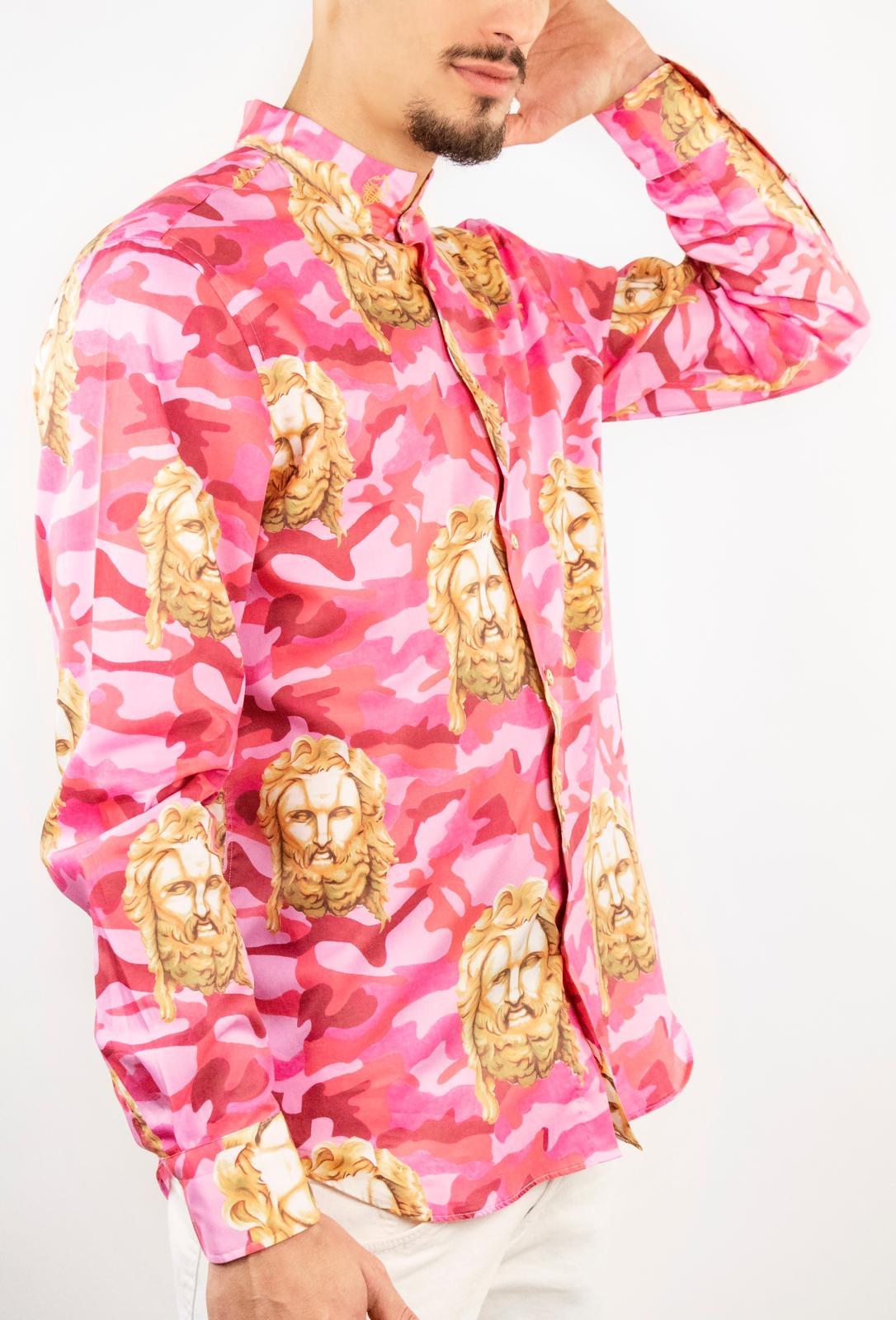 Pink multicoloured Zeus shirt NWOT
Totally made in italy
Size available: from M to XL
