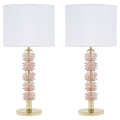 Pink Murano Barovier Rostrate Lamps