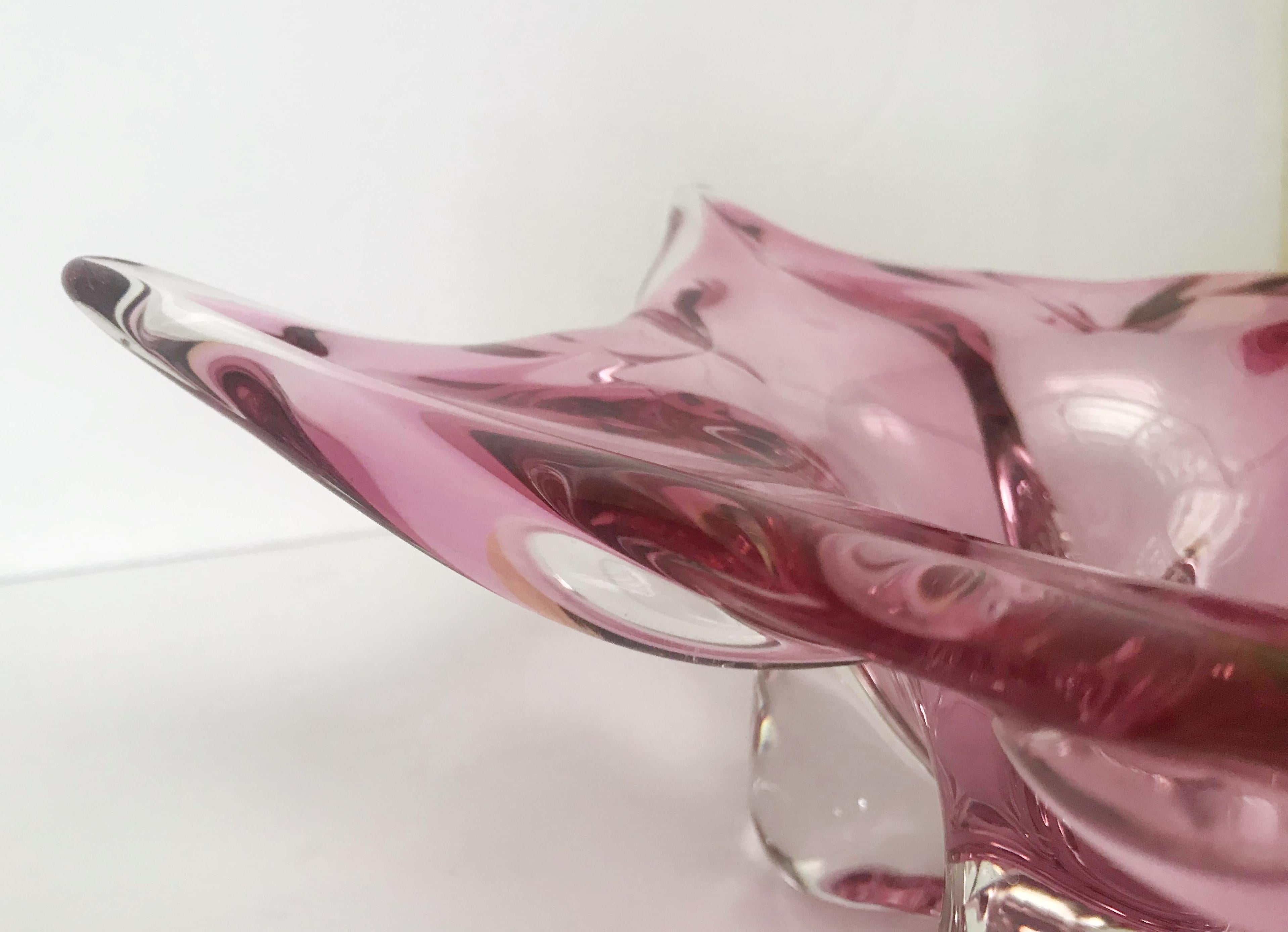 Pink Murano Bowl FINAL CLEARANCE SALE In Good Condition In Los Angeles, CA